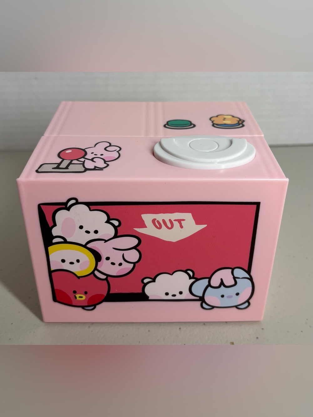 BTS BT21 RJ MININI COIN BANK Piggy Money Bank Tested Working K-Pop